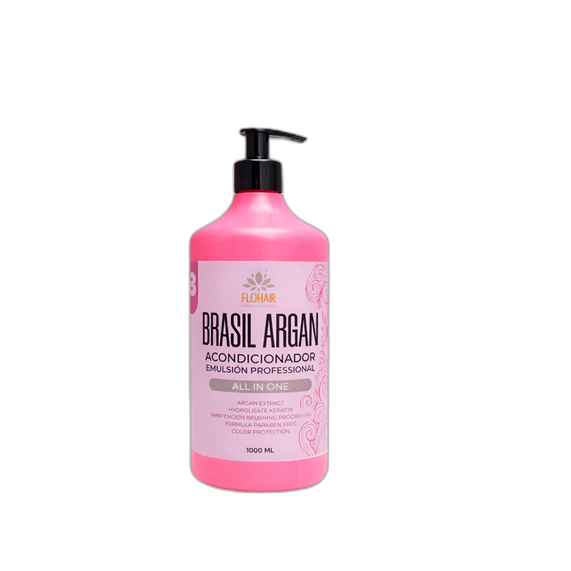 Acondicionador Emulsión Profesional Flohair Brasil Argan All In One