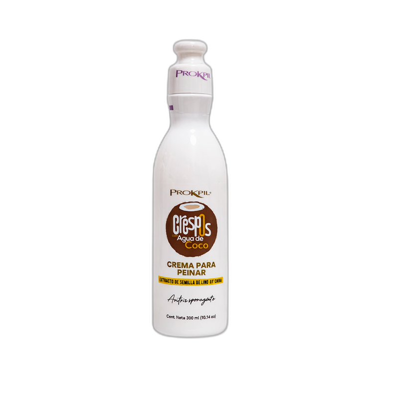 Crema Para Peinar Crespos Con Agua De Coco De Prokpil