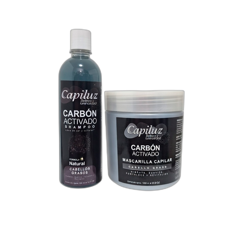 Kit De Shampoo Y Mascarilla Carbon Activado